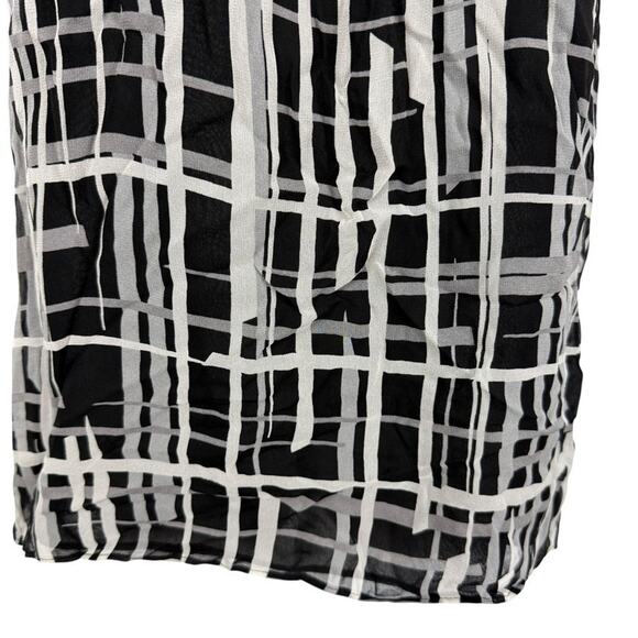 Kenneth Cole New York Womens 100% Silk Sleeveless Print Black Top Blouse NWT 14 - Picture 5 of 16